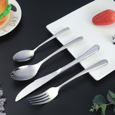 Factory wholesale Western-style thickened 304 steak knife and fork elegant series Western tableware set, stainless steel tableware details Picture