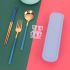 304 stainless steel Portuguese chopsticks and spoons set, student, office worker, travel and outdoor portable tableware three-piece set, creative tableware, outdoor household goods, 304 material easy-to-clean tableware Application Scenario