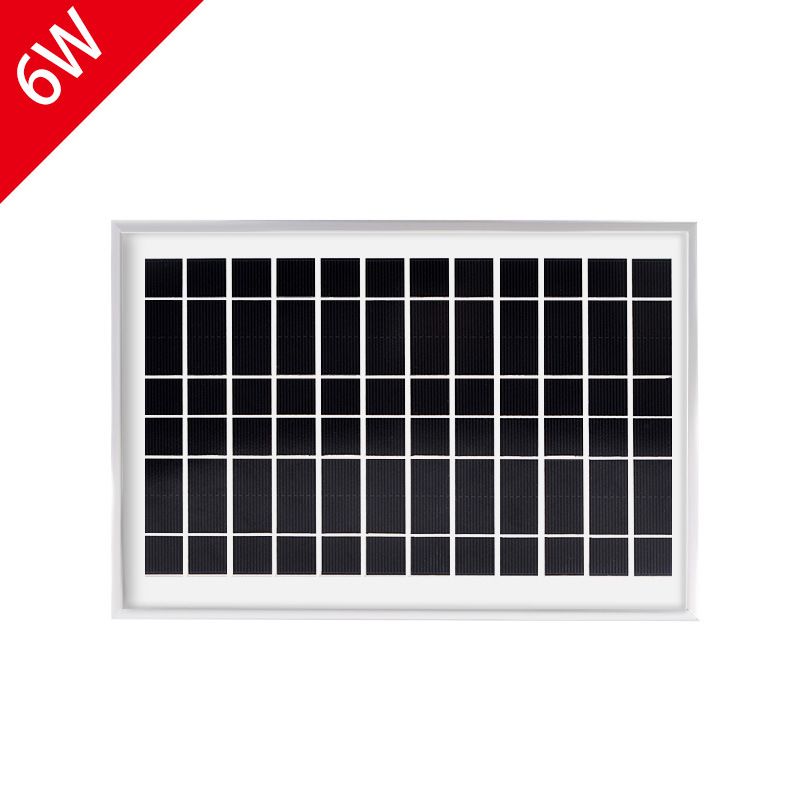 6W10V solar single crystal panel solar panel photovoltaic glass laminated components