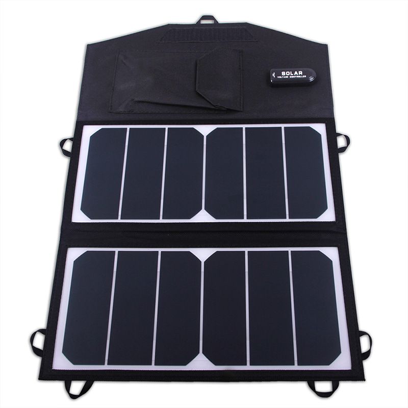 Waterproof solar charger Mobile power 5V14W solar folding pack mobile phone charging plate