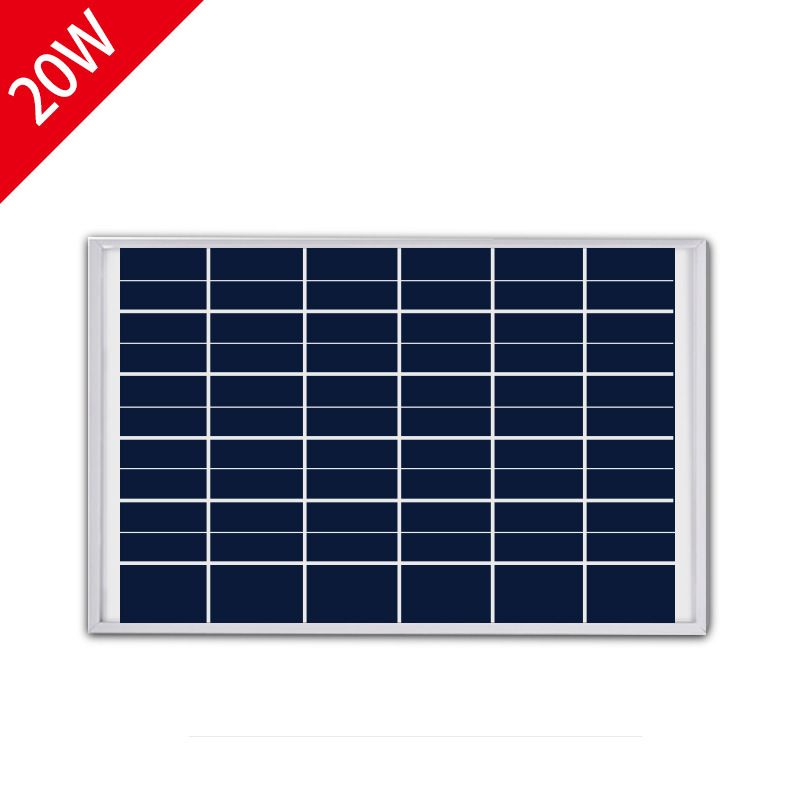 Factory direct sales of 20W18V monocrystalline and polycrystalline solar panels, solar panels, photovoltaic power generation glass laminated components