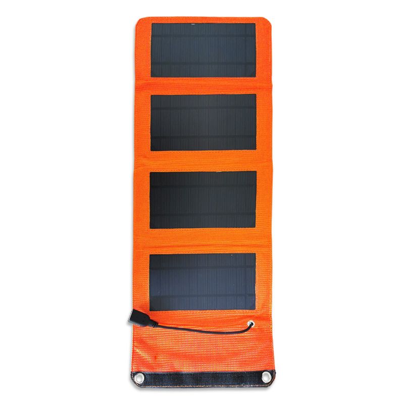 Quality solar folding bag, solar single crystal board, 7w solar charger, outdoor mobile phone charging details Picture