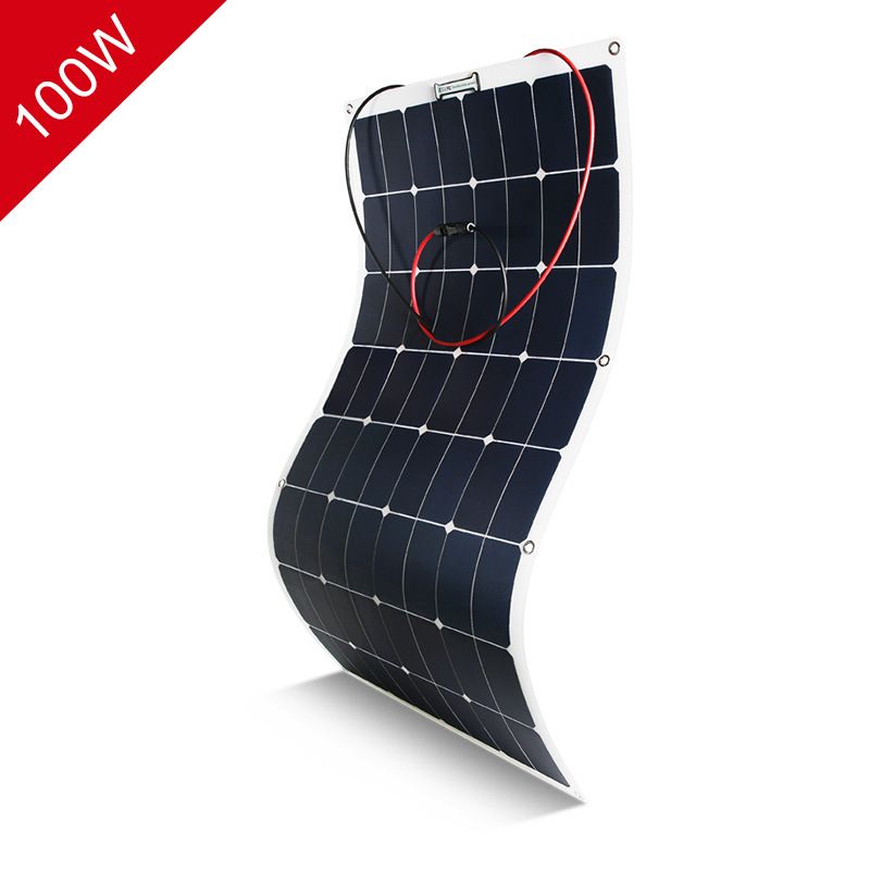 100W16V6.25A laminated PET solar flexible panel high power conversion