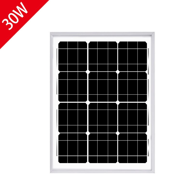 Factory direct sales of 30W18V monocrystalline and polycrystalline solar panels, solar panels, photovoltaic power generation glass laminated components