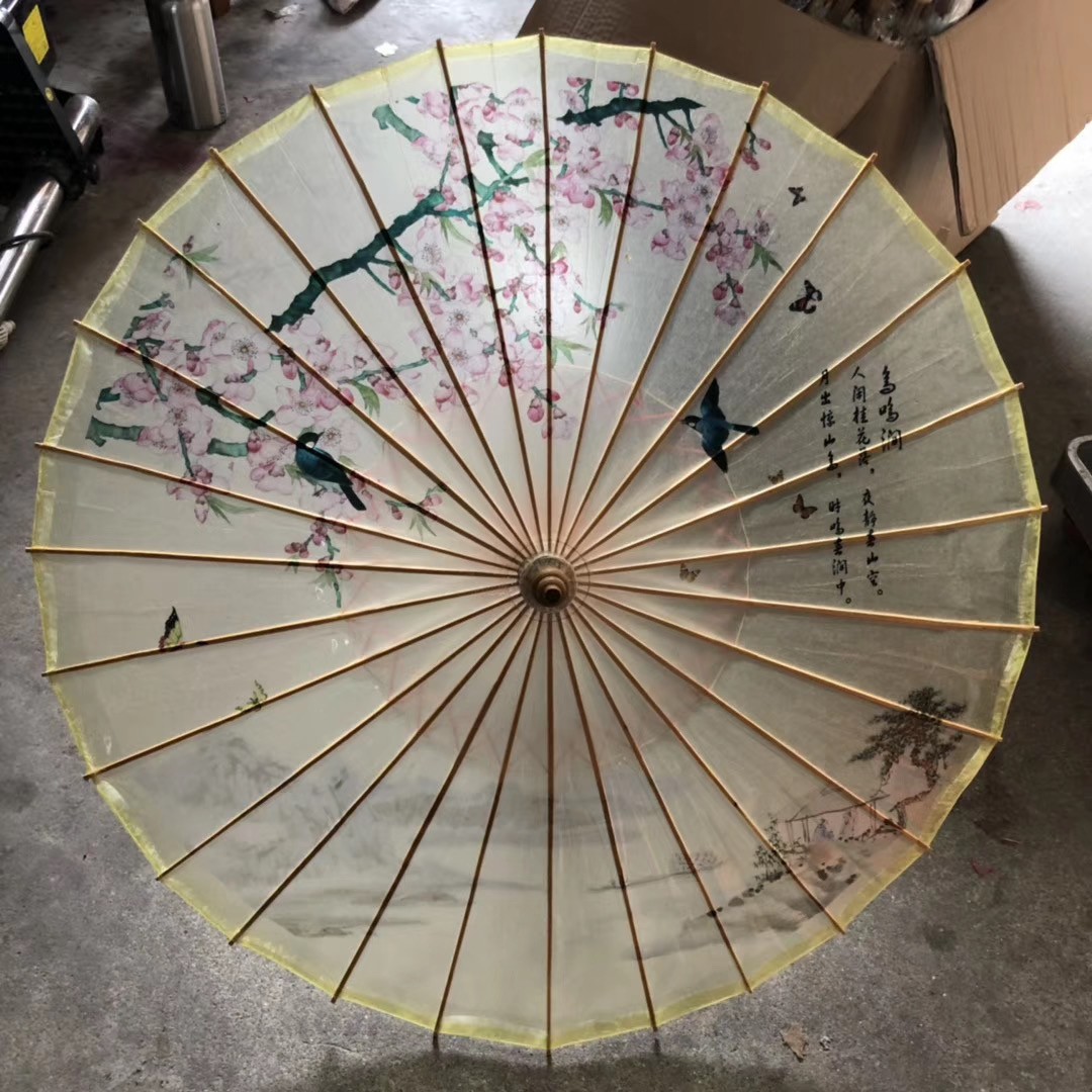 葫芦顶油纸伞   绸布印花工艺伞   跳舞拍照伞   许仙白娘子伞详情图5