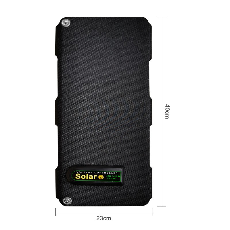 10W single crystal ETFE integrated laminated solar folding bag, 5V2A waterproof mobile phone charging detail image 3