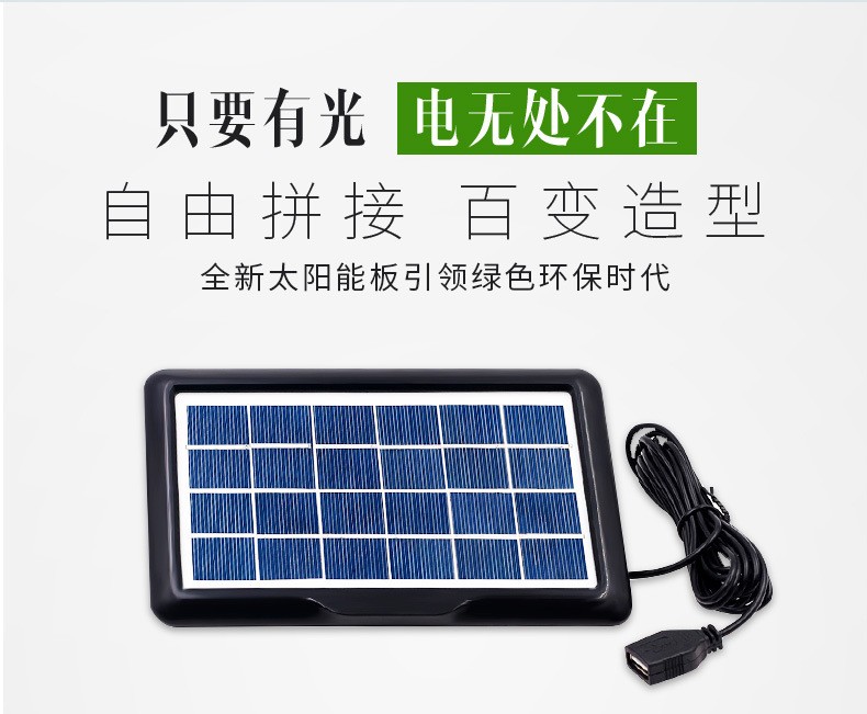 Factory direct sales of 2W - 5V polycrystalline solar panels, solar panels, photovoltaic power generation glass laminated components detail image 2