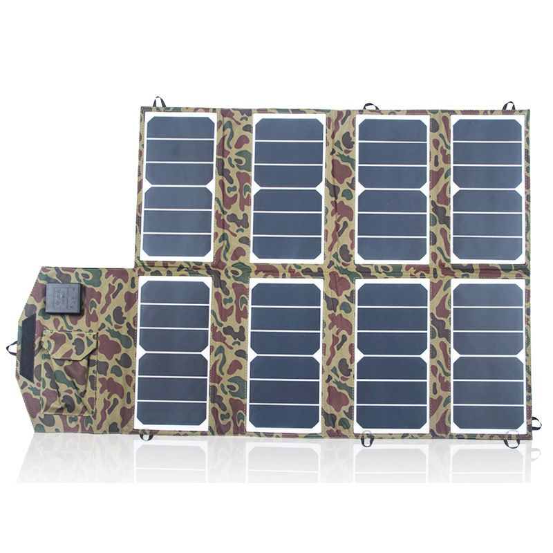 52W high conversion rate solar flexible panel Solar charger SunPower PC charging bank folding pack