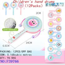 Rattle hand drum double - sided rotary drum for children and infants educational enlightenment toys