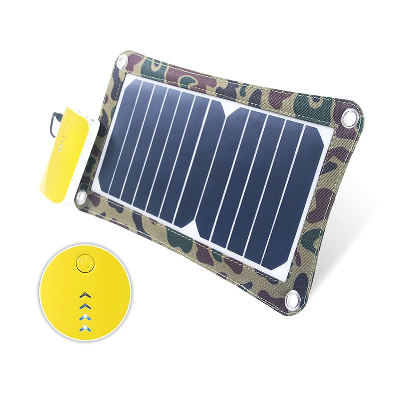 The 6.5W high-conversion sunpower solar charger for outdoor mobile phone emergency power banks is selling well in Europe and America details Picture