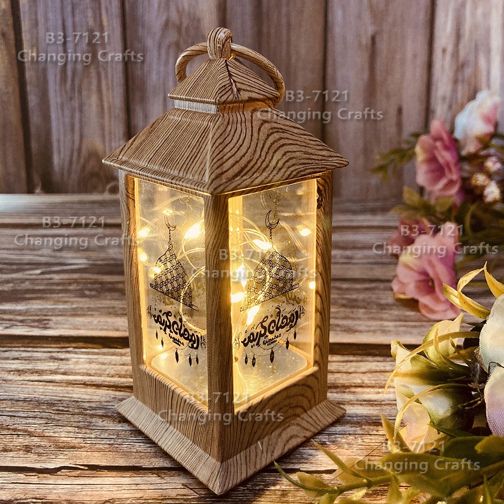 Cross-border wholesale of Christmas wind lights, LED electronic candles, table lamps, night lights, ramadan decorative desktop ornaments detail image 2