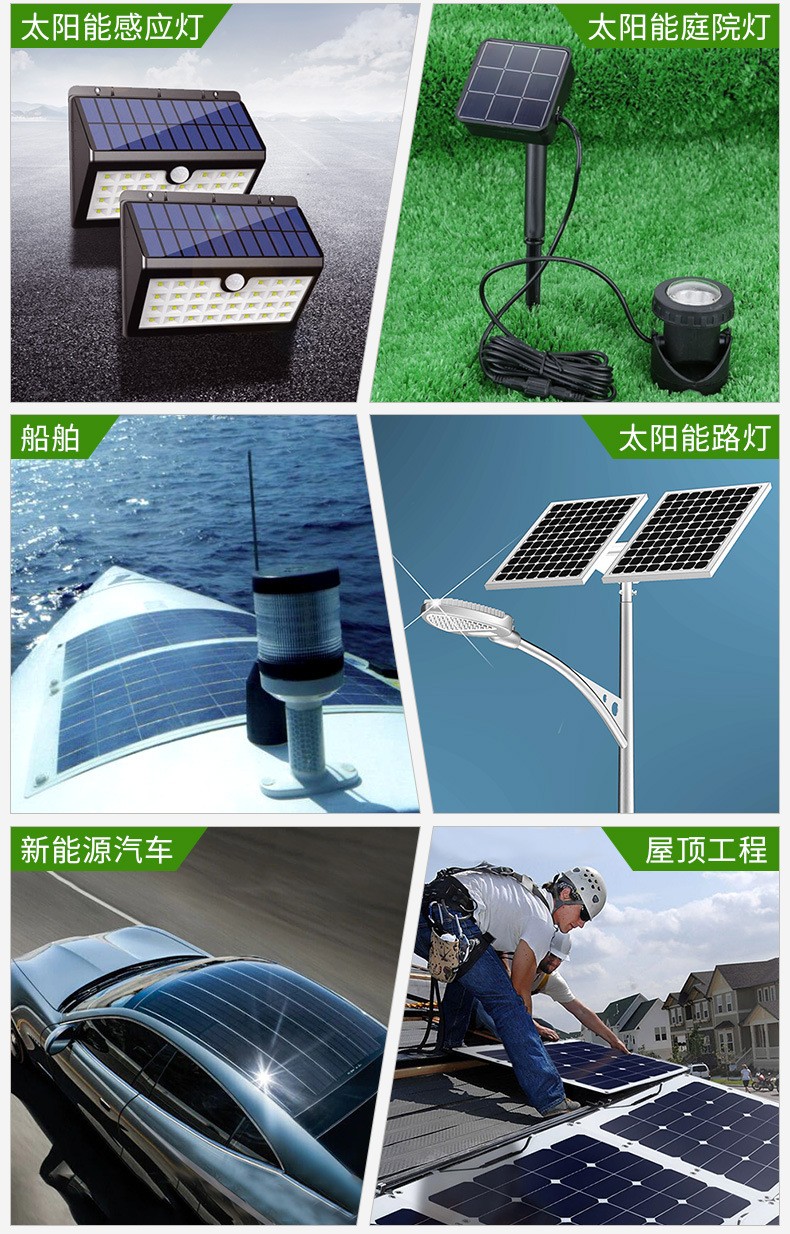 Factory direct sales of 30W18V monocrystalline and polycrystalline solar panels, solar panels, photovoltaic power generation glass laminated components detail image 4