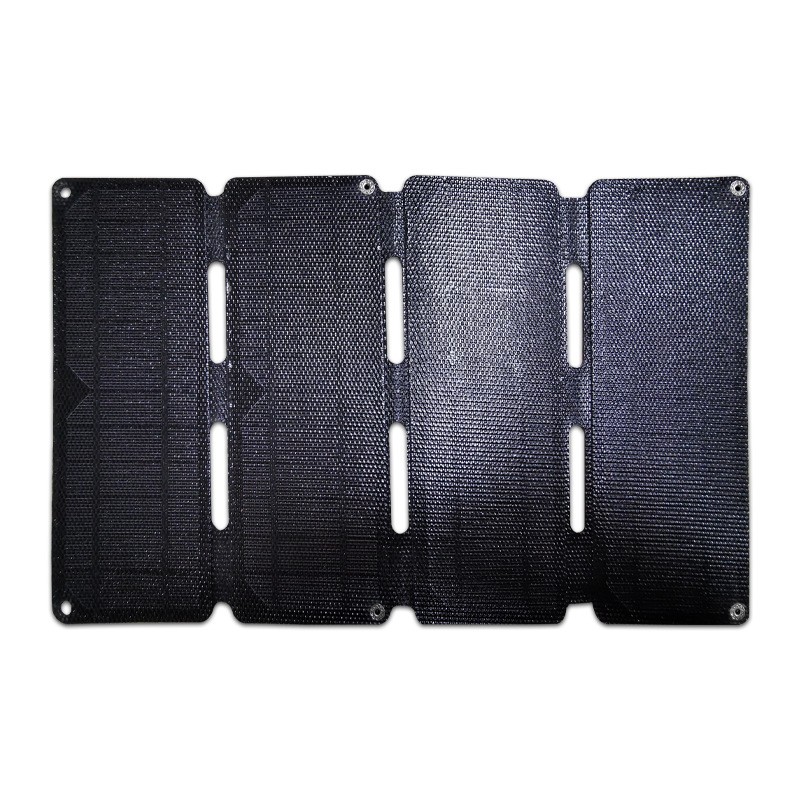 10W single crystal ETFE integrated laminated solar folding bag, 5V2A waterproof mobile phone charging detail image 1