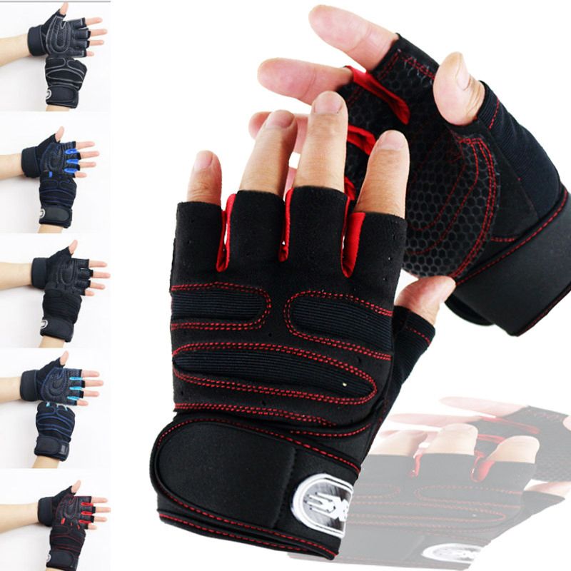 210201 Cycling half-finger gloves Cycling gloves Fitness gloves non-slip breathable shock absorption