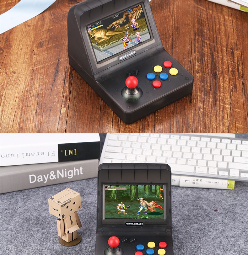 双人迷你街机retro arcade摇杆街机游戏机gba怀旧mini街机掌机FC详情图14