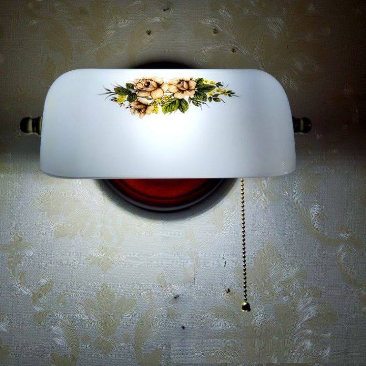 American simple retro village nostalgic Republic of China Shanghai green glass restaurant single head wall lamp