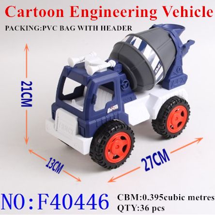 Cartoon construction truck concrete sliding car Yiwu small commodity market source of foreign trade wholesale