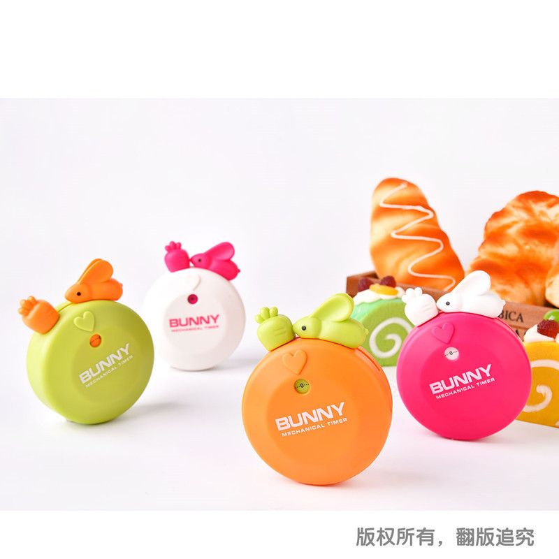 萝卜兔子机械定时器卡通计时器时间管理器冰箱磁贴创意磁贴 RB277