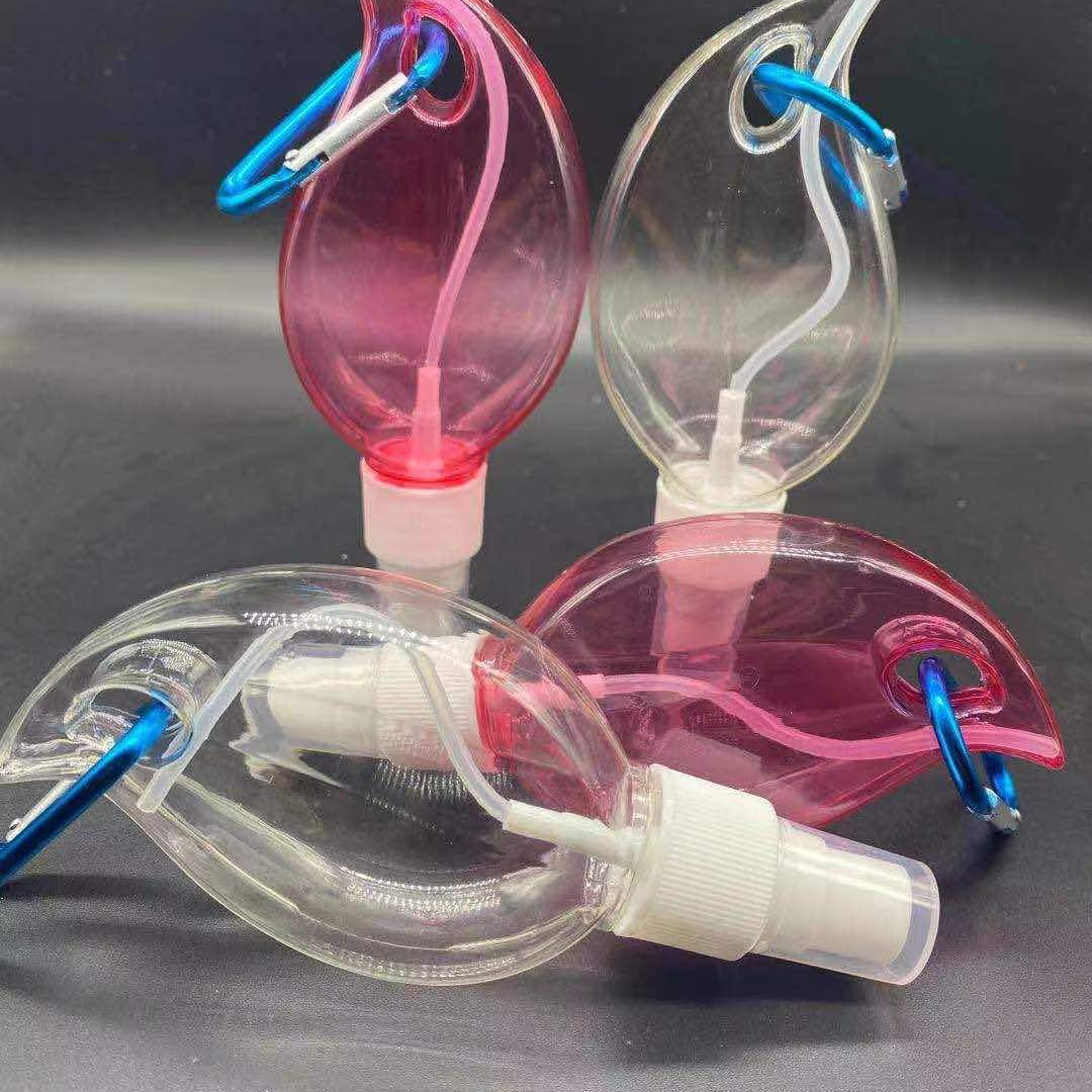 树叶挂钩喷瓶树叶登山扣喷瓶香水瓶消毒挂钩瓶便携挂钩喷瓶