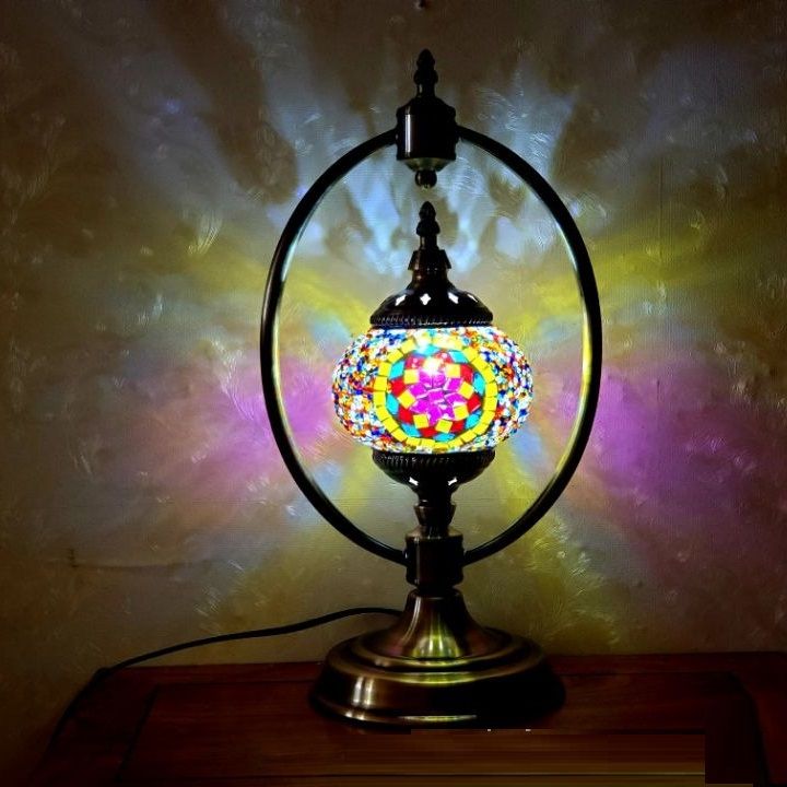 Exotic Moroccan vintage Mosaic bedroom headboard small night light Diffuse cafe Turkish style decorative lamp