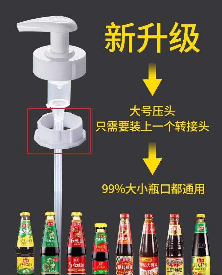 蚝油瓶压嘴家用耗油专用挤压器按压嘴泵头厨房挤蚝油神器海天通用详情图3