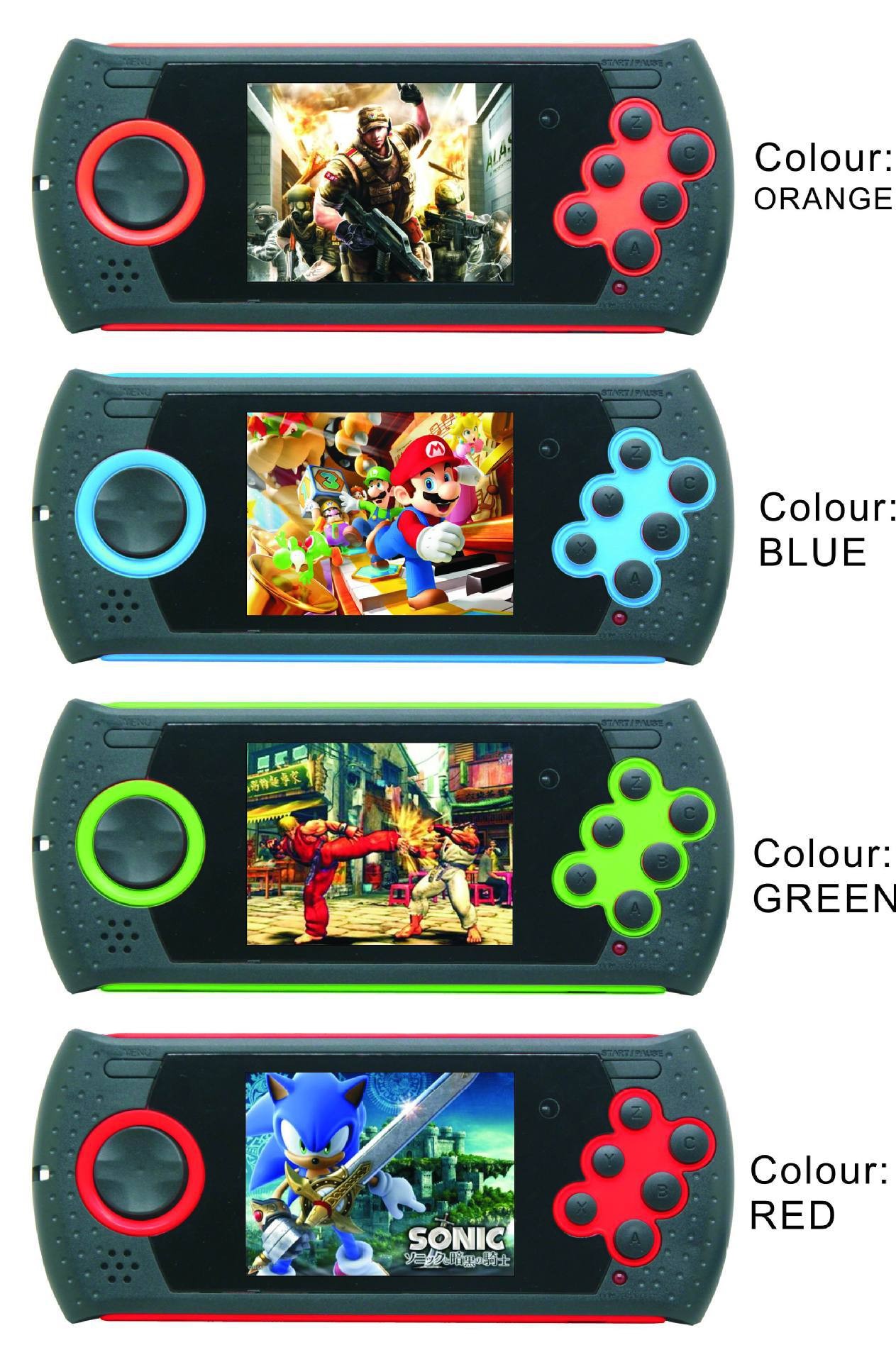 电商爆款升级版模拟器高清MD16儿童插卡掌上游戏机支持世嘉任天堂详情图9