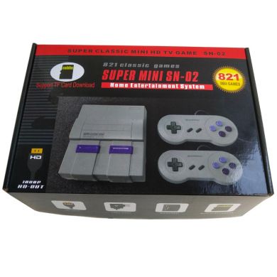 TF card HD SUPER MINI game console SNES 8-bit game console built-in 821 SFC game consoles