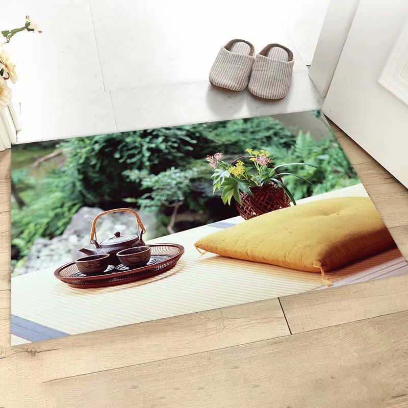 3D印花门垫 客厅地毯卧室家用现代简约地垫详情图3