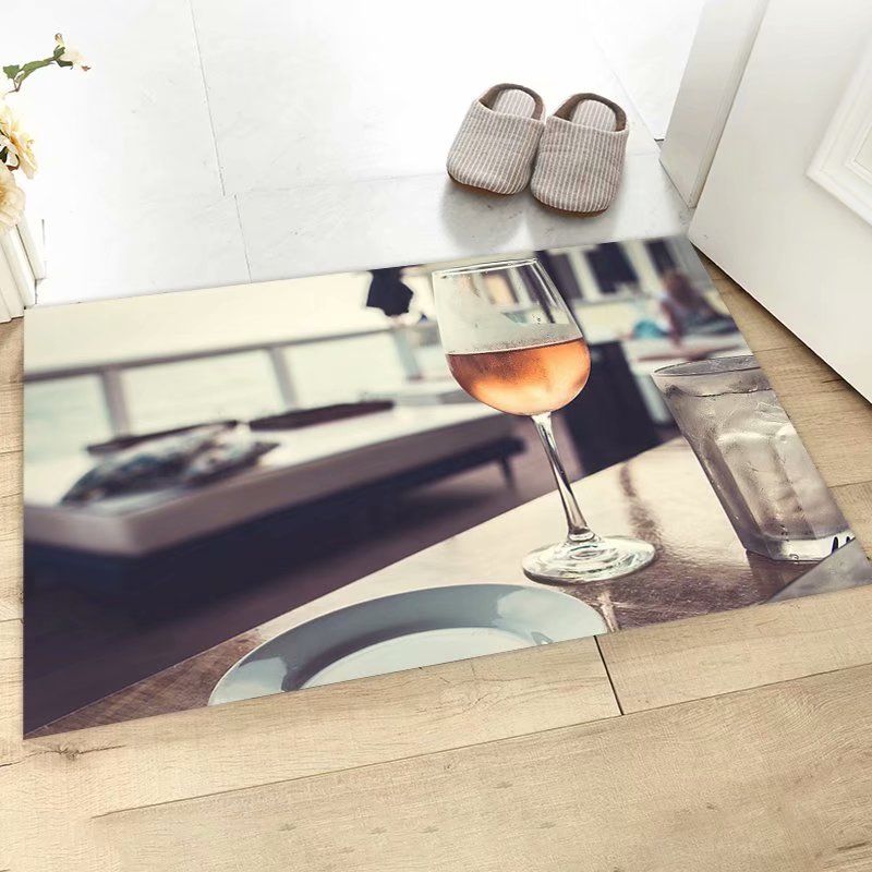 3D印花门垫 客厅地毯卧室家用现代简约地垫详情图4