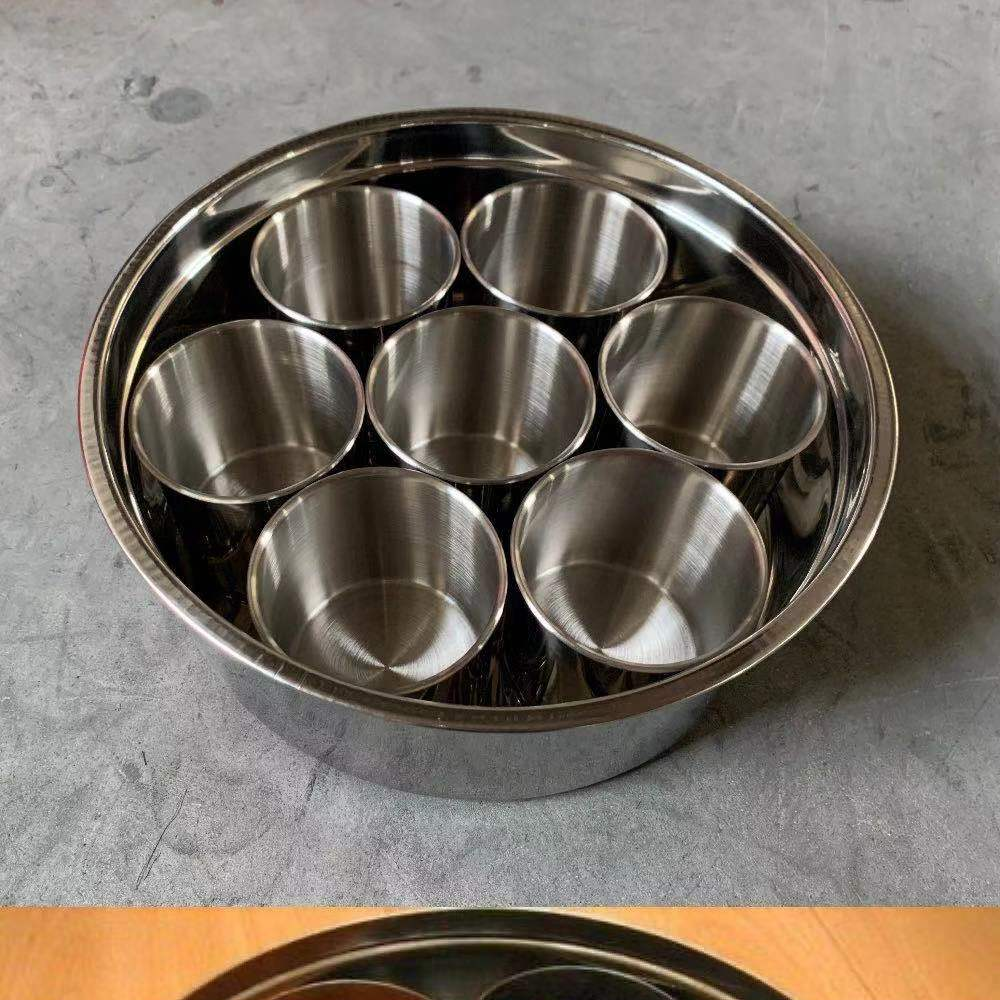 Round seasoning box Indian seasoning box