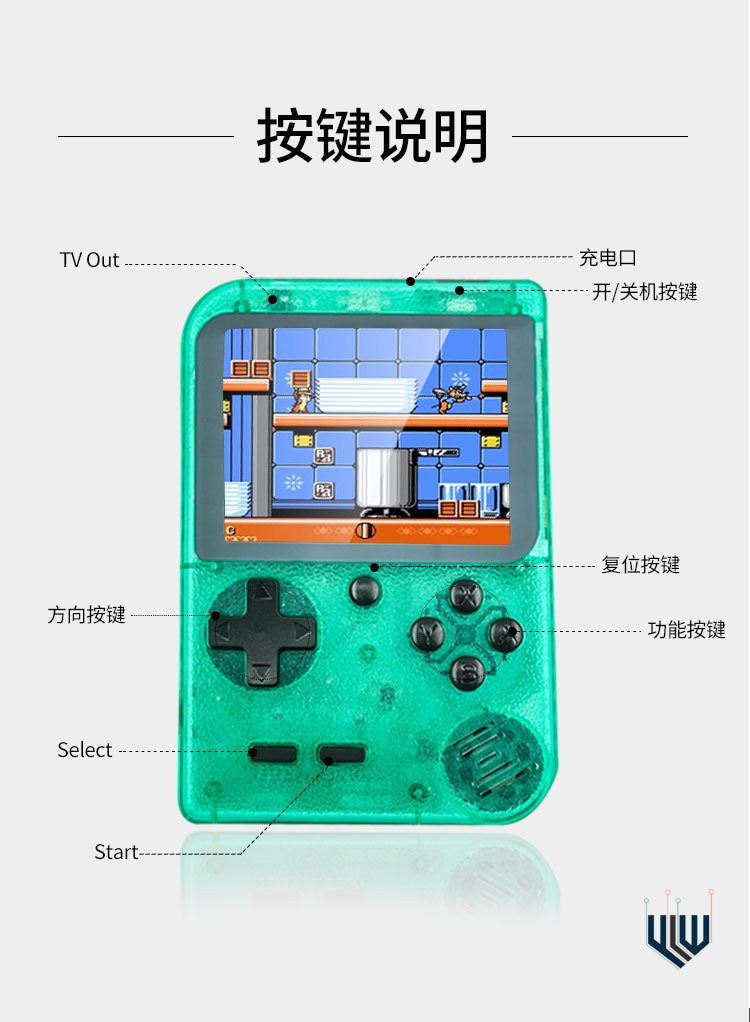 原厂经典潮流迷你掌机psp掌上游戏机复古怀旧掌机400款详情图9