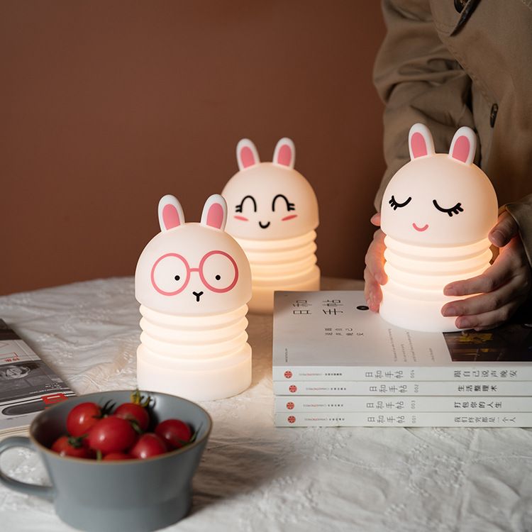 Led silica gel night lamp for living room, bedroom, children's sleeping lamp