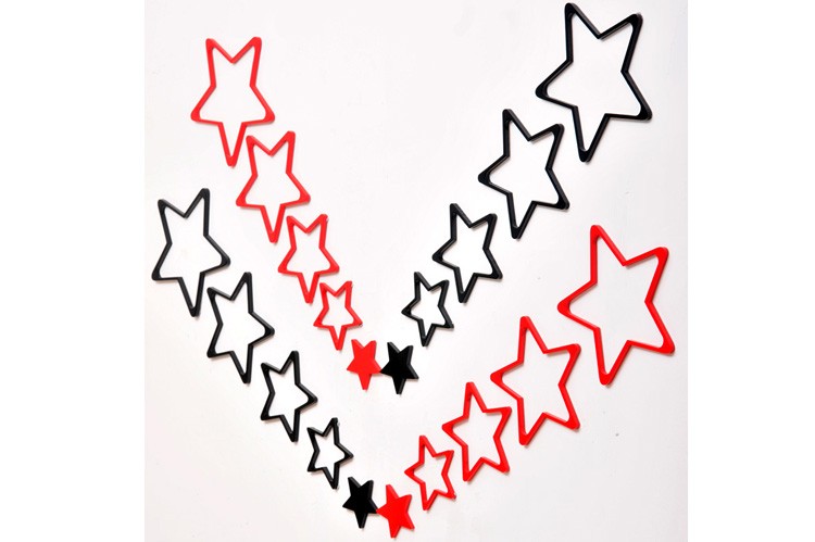 Three-dimensional stickers for children's bedrooms, living rooms, sofas, TV backgrounds, and pentagonal wall stickers detail image 4