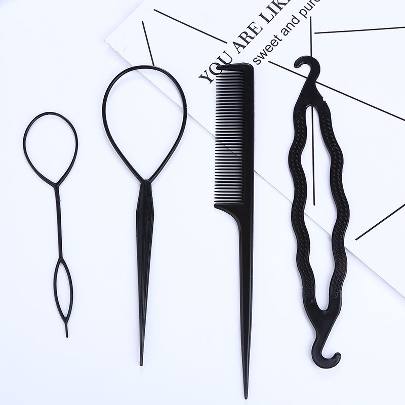 盘发神器扎头发穿发器儿童掏套绑梳编头发百变懒人造型工具拉发针详情图5