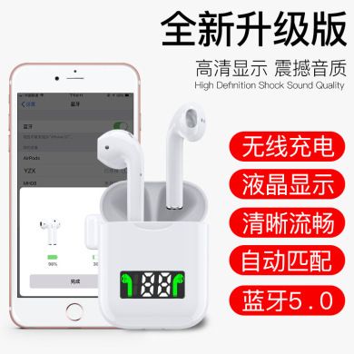Hd LCD i99 Bluetooth Headset 5.0 automatically matches wirelessly charged bilateral stereo headphones