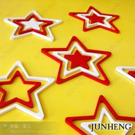 Three-dimensional stickers for children's bedrooms, living rooms, sofas, TV backgrounds, and pentagonal wall stickers Specification image