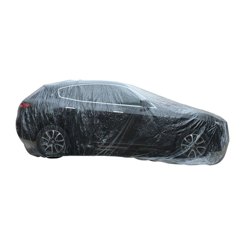 透明车罩 定制车衣车罩PE薄膜防雨罩一次性车衣 汽车一次性车衣详情图5