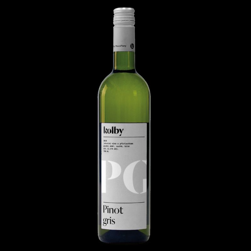 捷克白葡萄酒Kolby Rulandské šedé Dry 2018