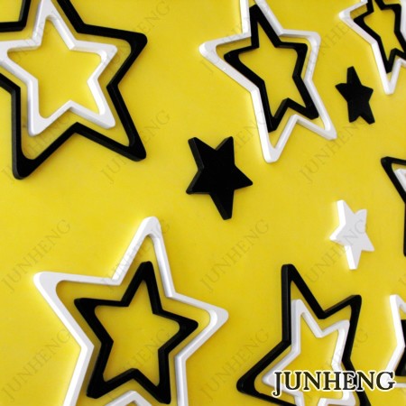 Three-dimensional stickers for children's bedrooms, living rooms, sofas, TV backgrounds, and pentagonal wall stickers detail image 2