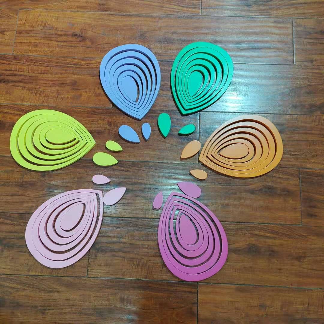 Simple and movable three-dimensional wall stickers for living room wall decoration, raindrop wall stickers and TV background wall stickers detail image 1