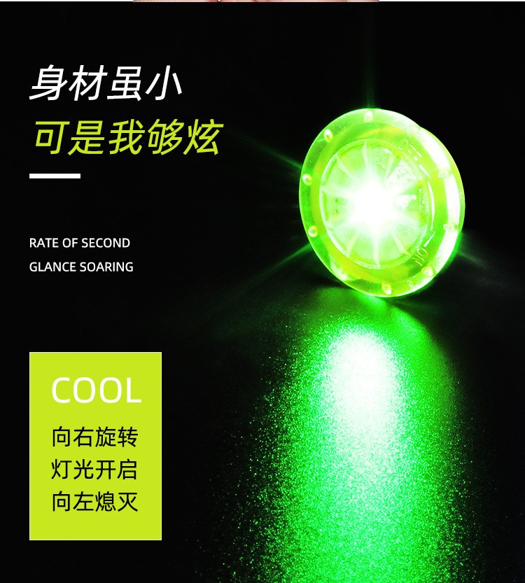 609钢丝灯山地自行车辐条灯 led风火轮单车轮胎安全警示灯骑行装备详情5