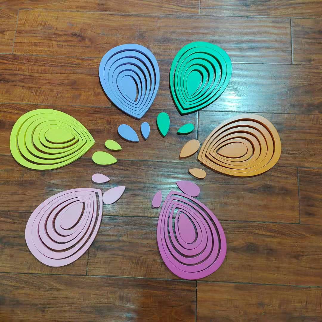 Simple and movable three-dimensional wall stickers for living room wall decoration, raindrop wall stickers and TV background wall stickers