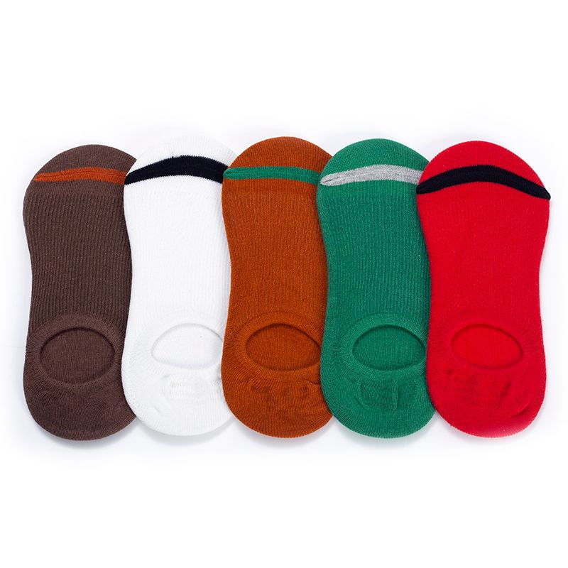 Socks for men and women ankle sock summer cotton non-slip silicone invisible socks plain color thin breathable socks thumbnail