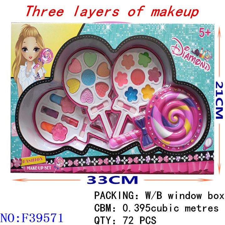 Makeup lollipop three layers of children little girl makeup toys