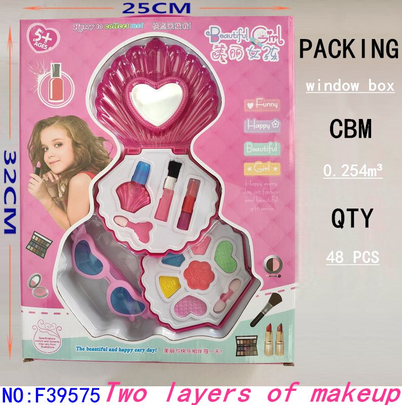 Makeup shell two children makeup with glasses little girl makeup toy F39575