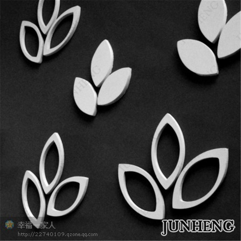 Creative and simple bedroom background leaf wall stickers detail image 2