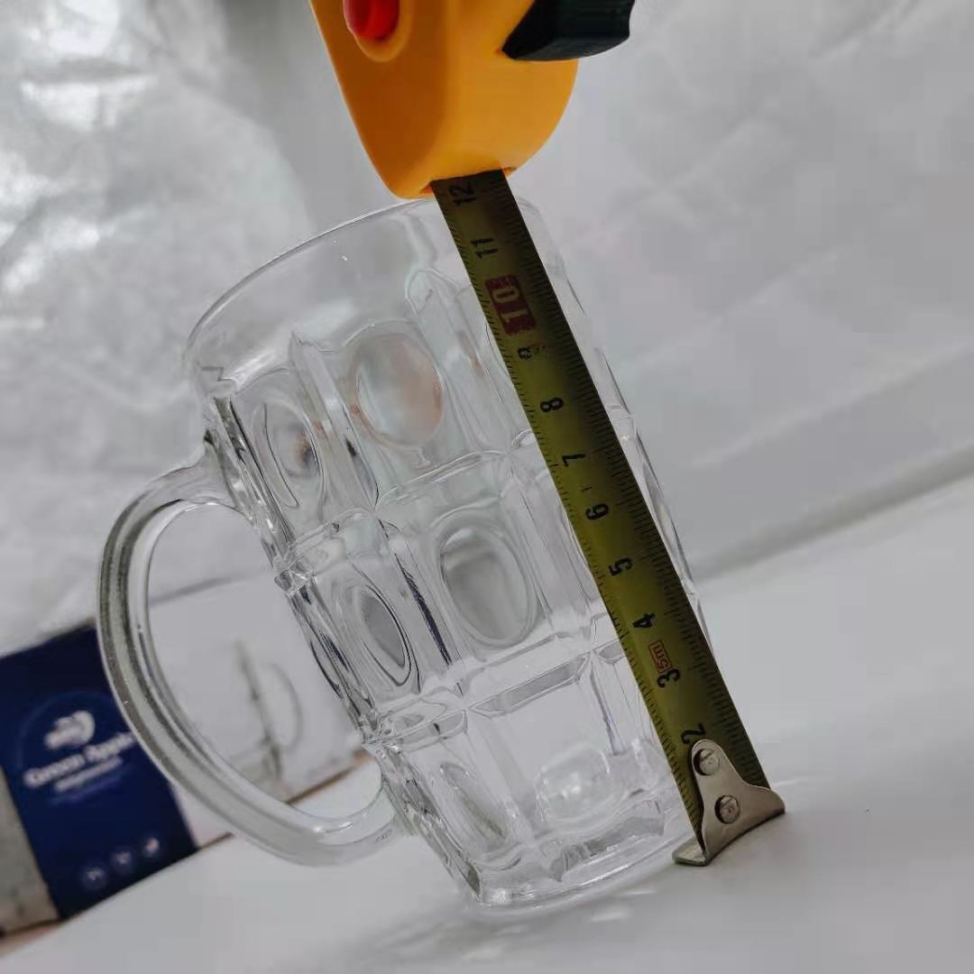  菠萝啤酒杯多功能玻璃把手杯饮料杯耐热喝水茶杯套装2只装  详情图8