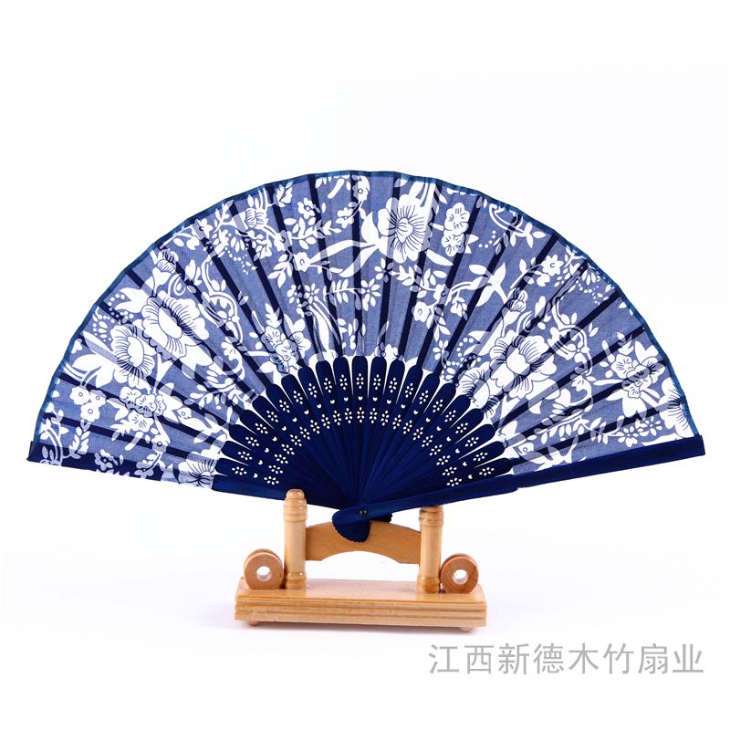 青花瓷折扇  中国风手工艺品装饰品幼儿园创意挂饰吊饰教室走廊布置细节图