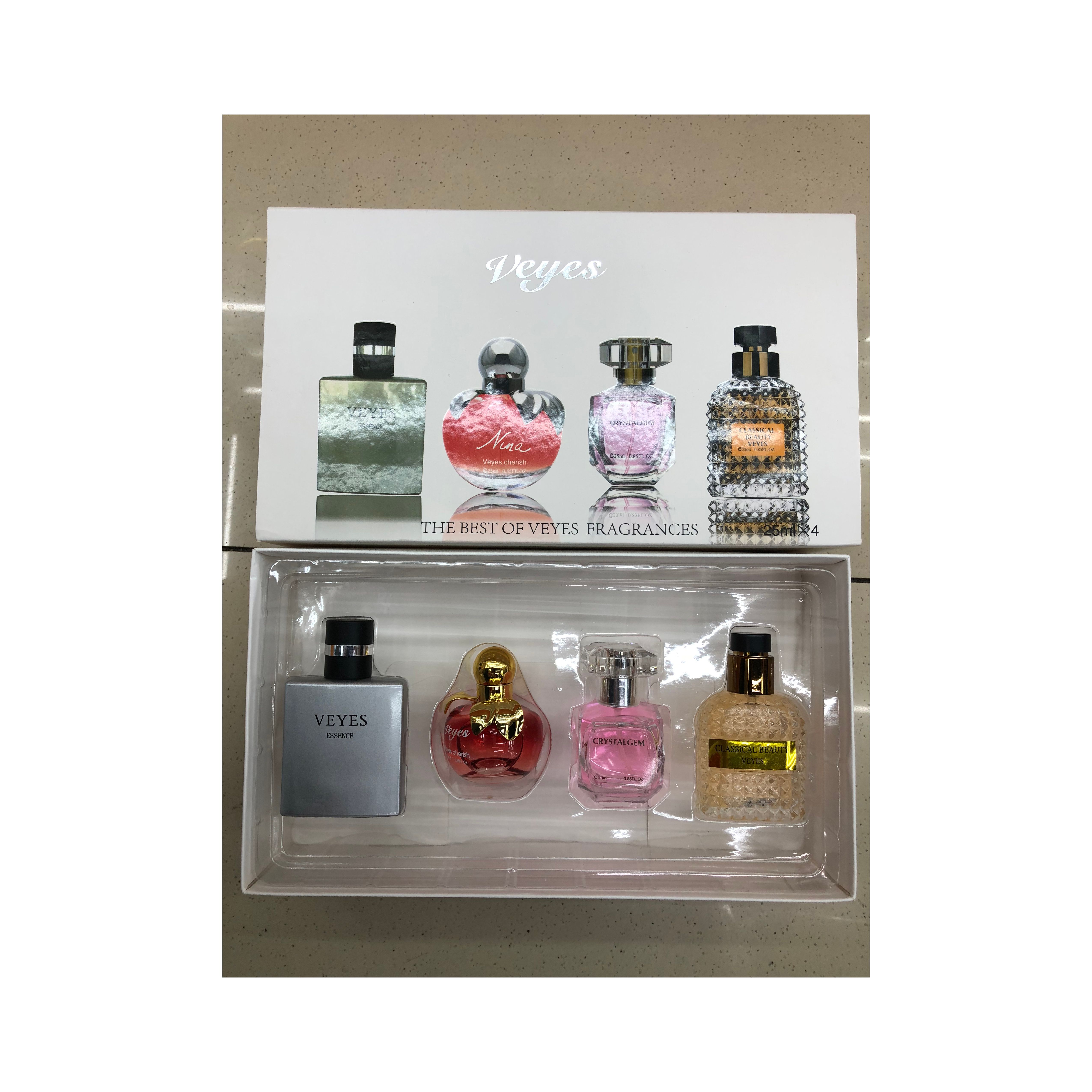 Perfume gift set of four pieces