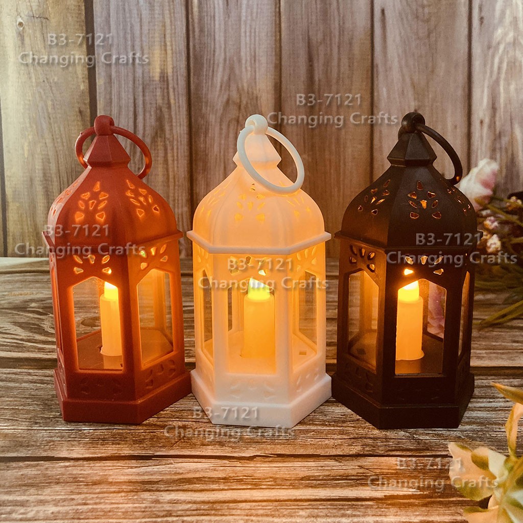 والمصابيح الخفيفة الأوروبية الصغيرة، والمصابيح الفروسية المصنوعة من البلاستيك والمصابيح الفروسية المصنوعة من الزجاج الزجاجي، مزودة بمصابيح من الطراز القديم detail image 1